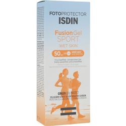 Verpackung einer Sonnencreme mit hohem Schutz für Sportler.